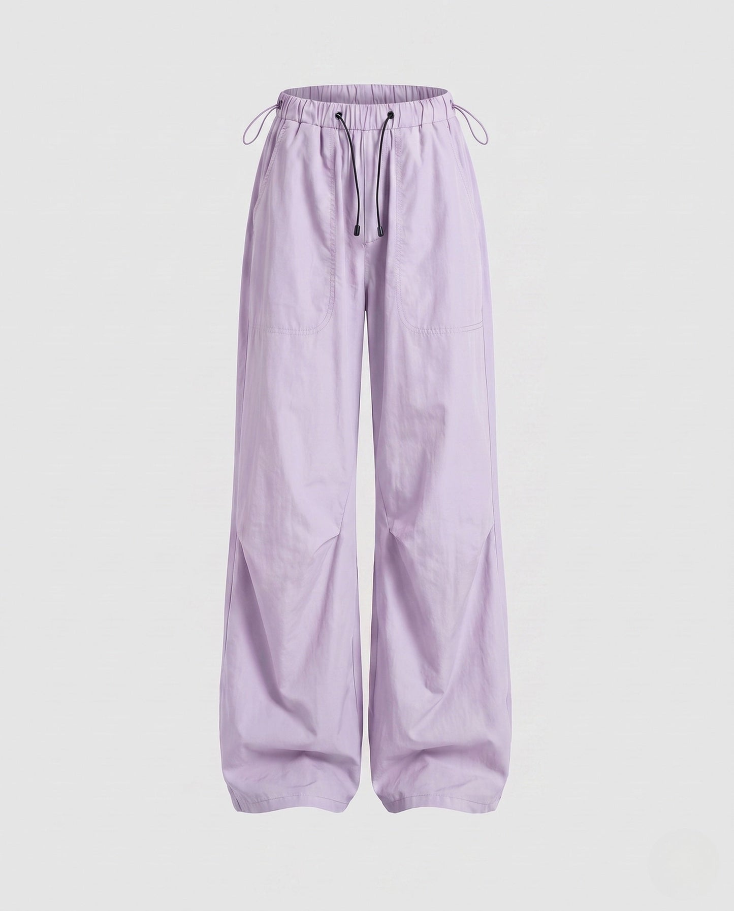 Lilac wide leg lounge pants for women.
