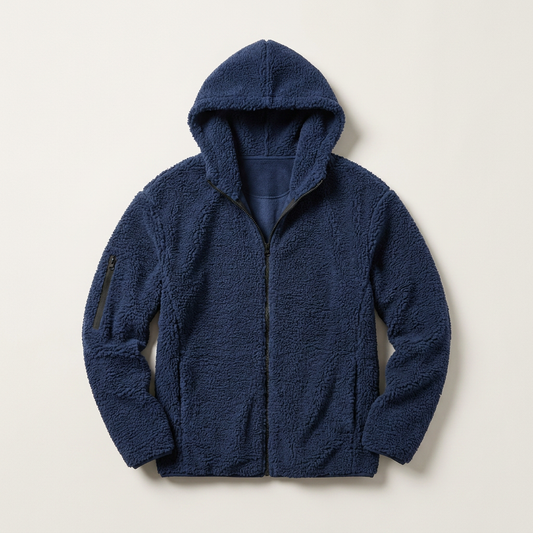Men's Sherpa Zip Up Hoodie