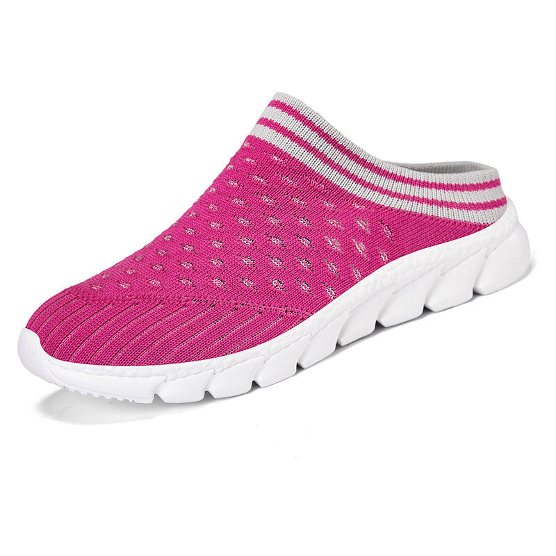 Knitted sock slides