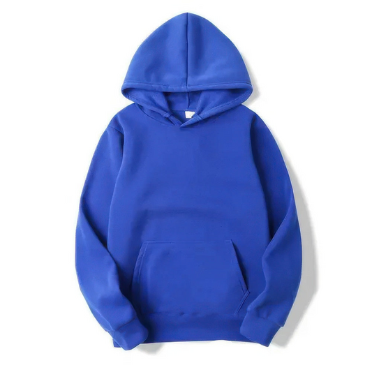 Unisex Fleece Pullover Hoodie in Blue