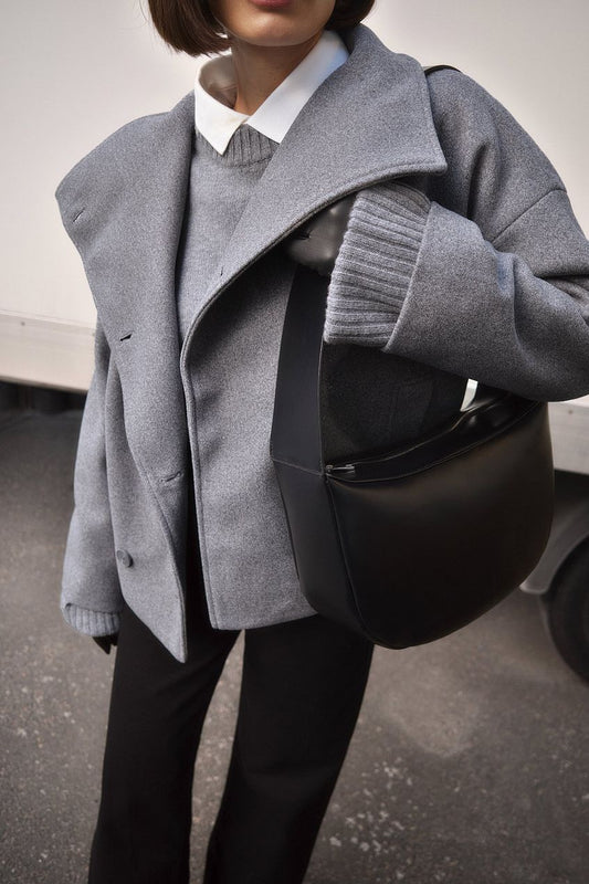 Women's Short Double Breasted Winter Jacket
