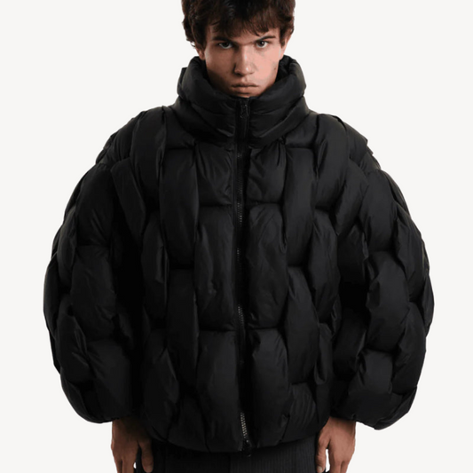 Women's Woven Quilt Puffer Jacket