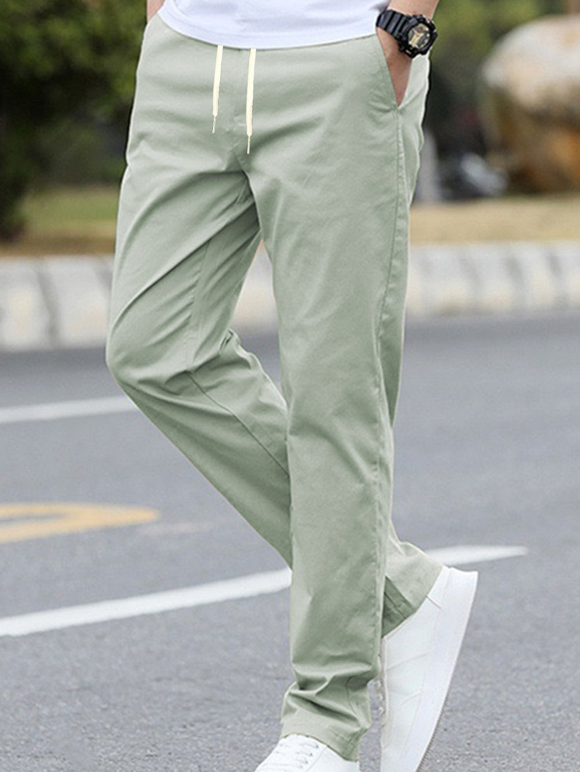 Man wearing casual pants