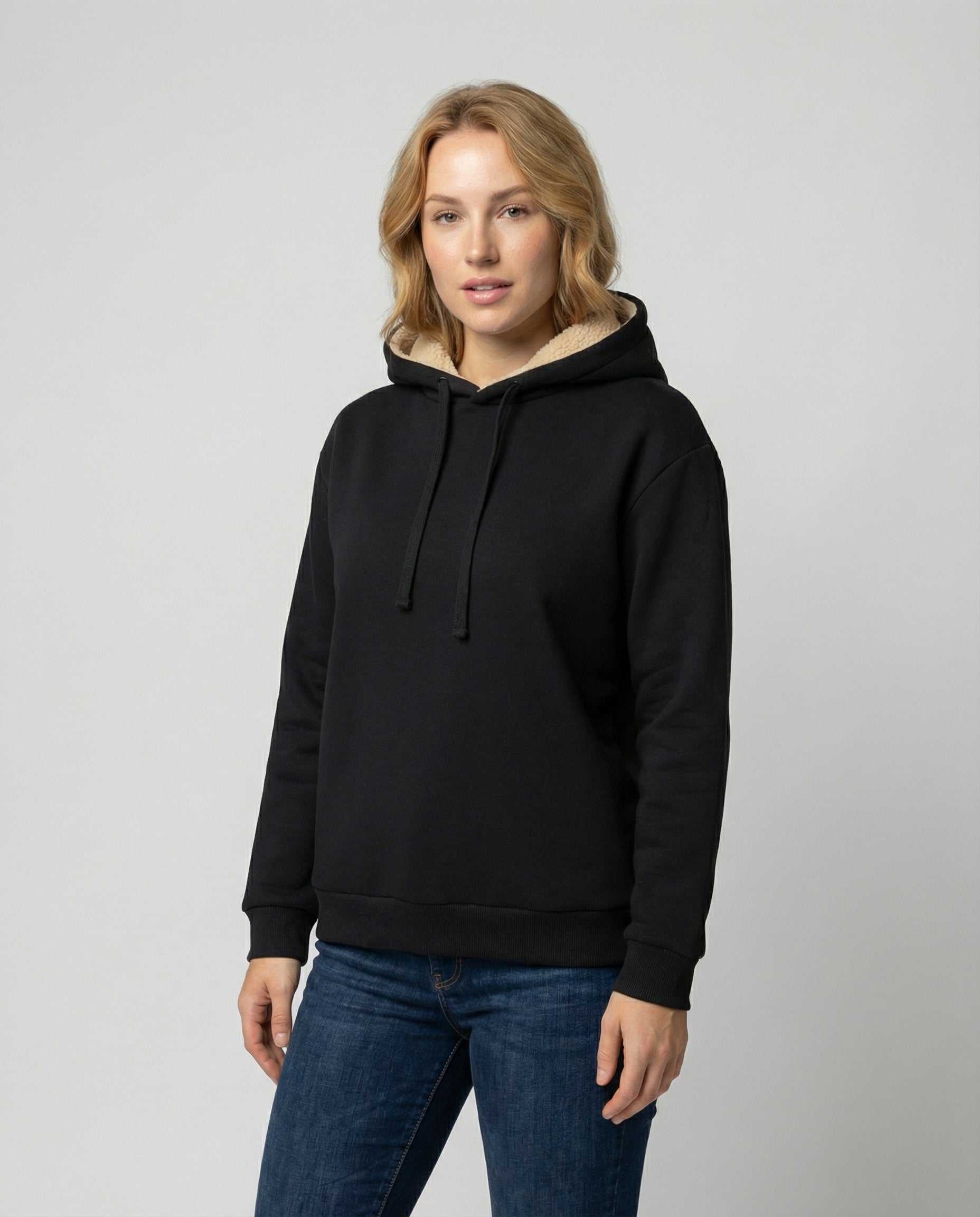 Women's Sherpa Lined Fleece Hoodie