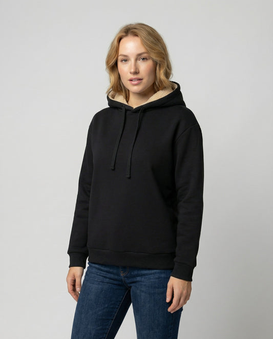 Women's Sherpa Lined Fleece Hoodie