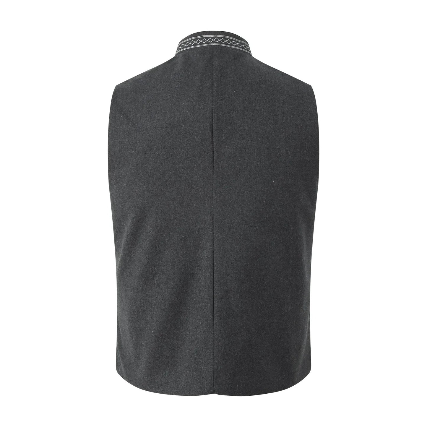 Man wearing a thermal stand collar vest