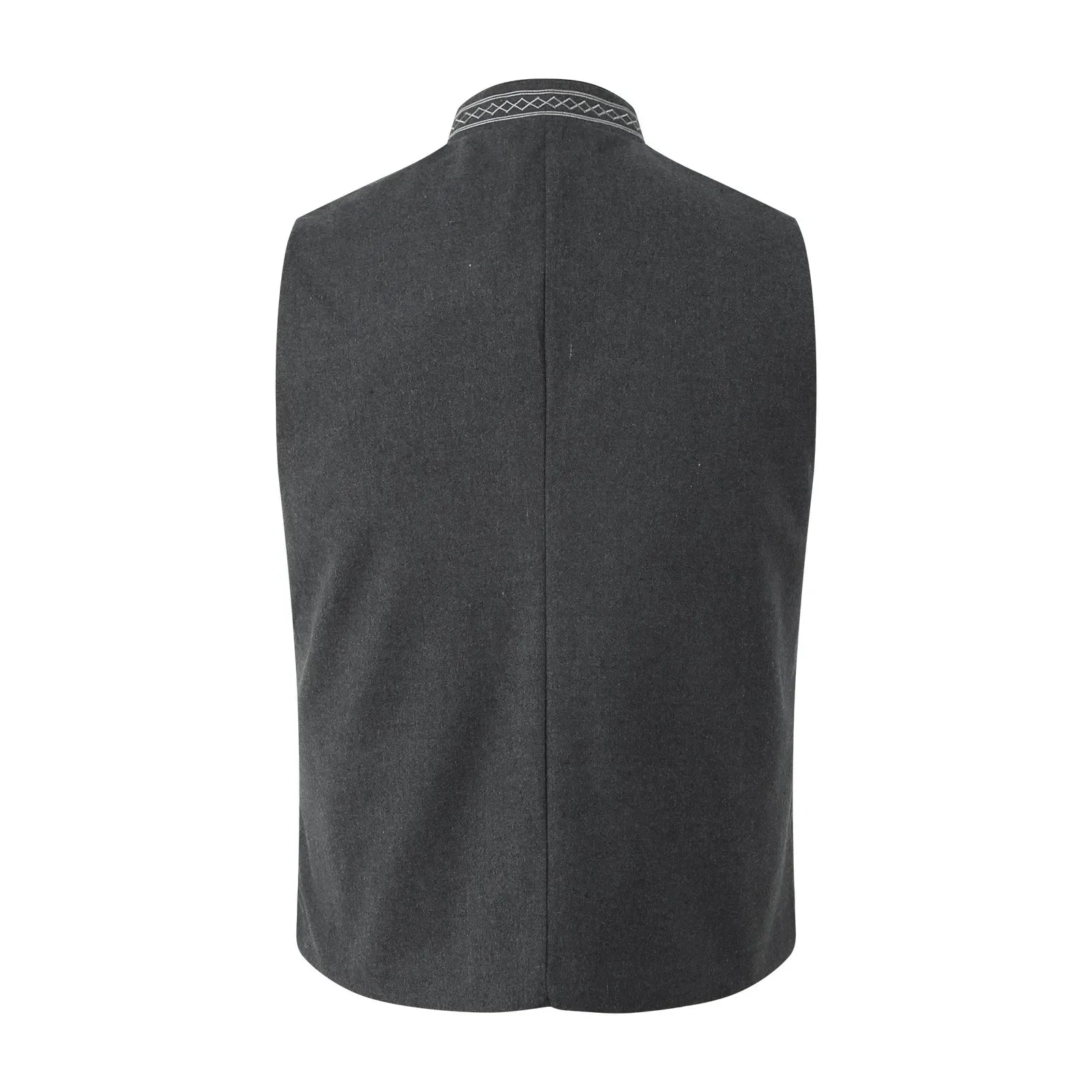 Man wearing a thermal stand collar vest
