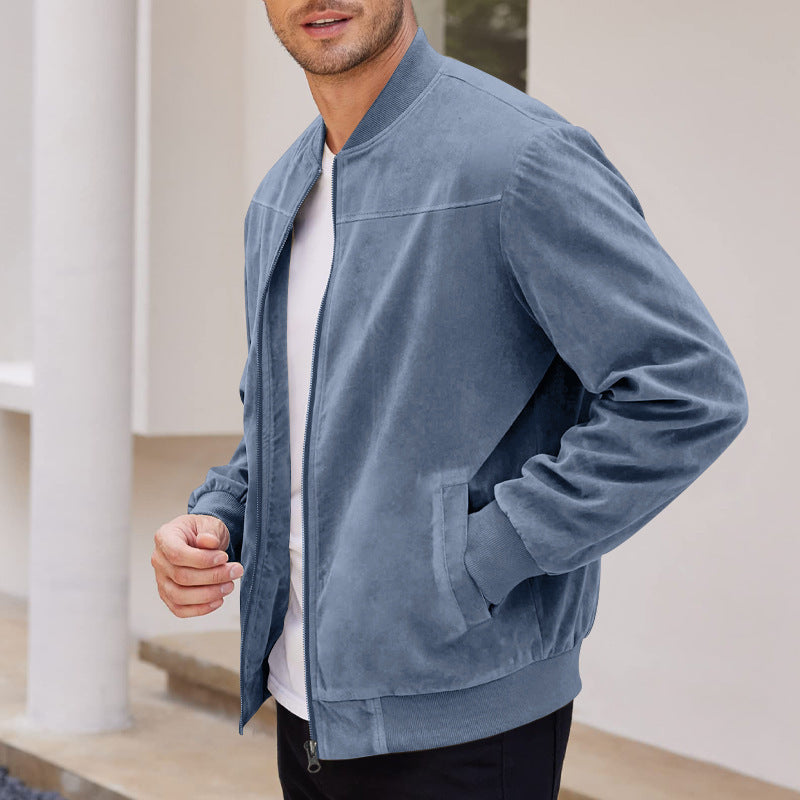 Men's Velour Zip Vest