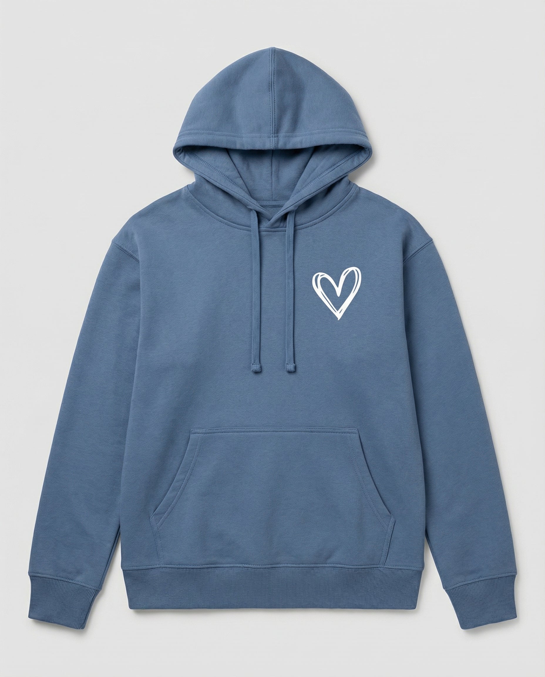 Women's Heart Print Pullover Hoodie