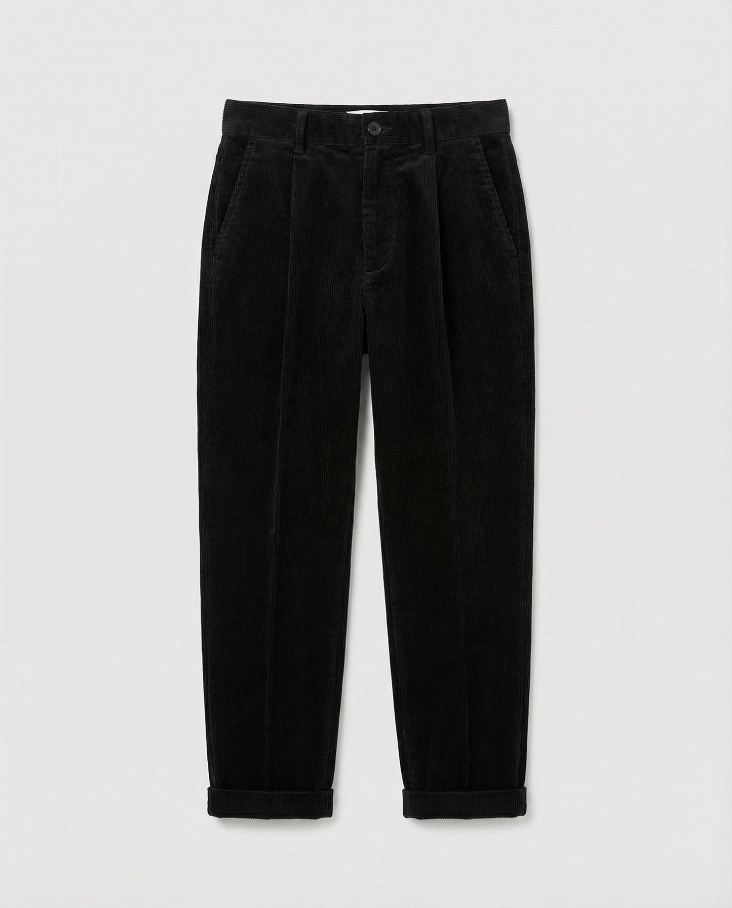 Straight Leg Corduroy Pants for women, detail view.