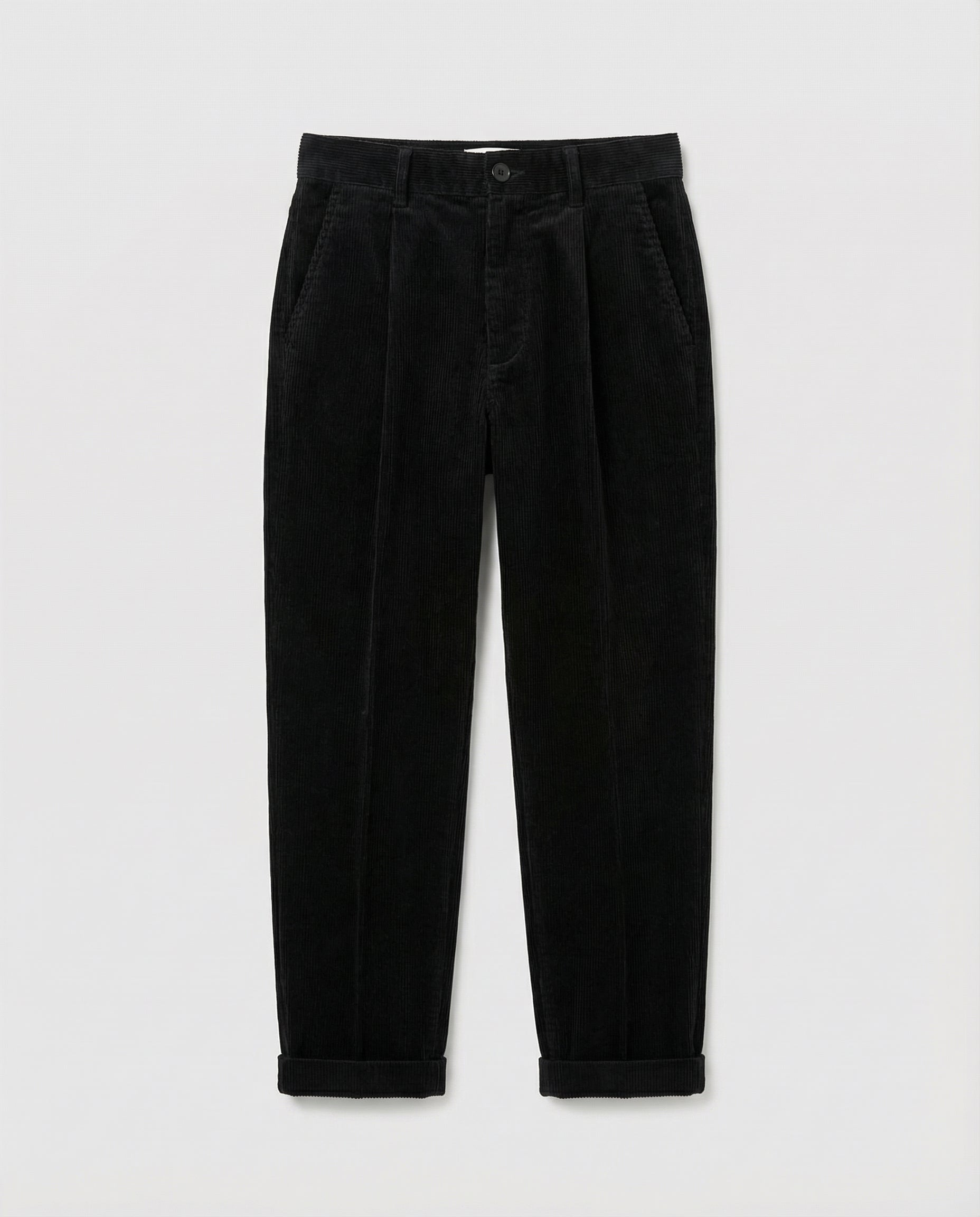 Straight Leg Corduroy Pants for women, detail view.