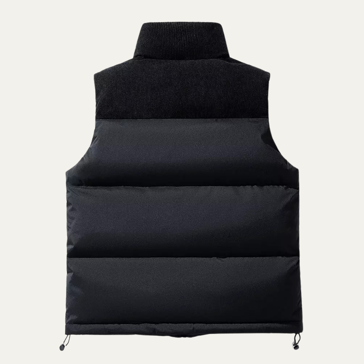 Colorblock Puffer Vest for men, detail view.