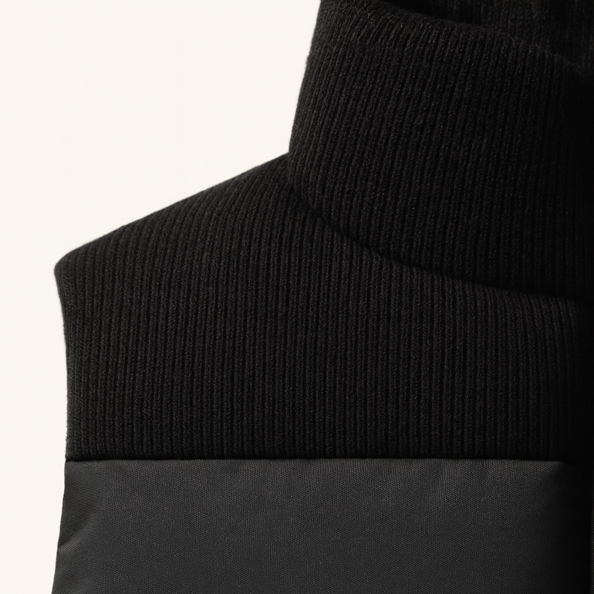 Colorblock Puffer Vest for men, detail view.