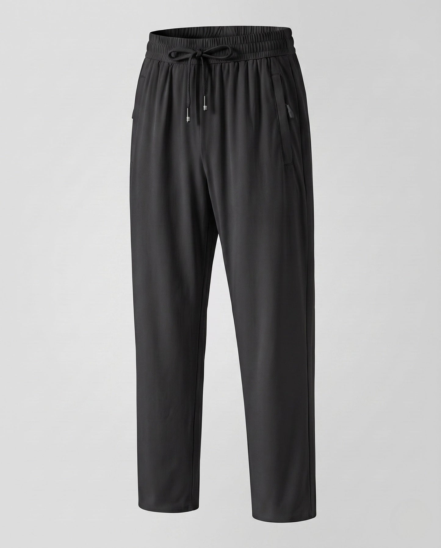 Black casual lounge pants for women.