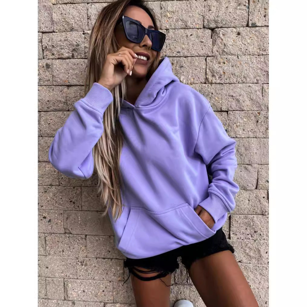 Women's Oversized Fleece Pullover Hoodie