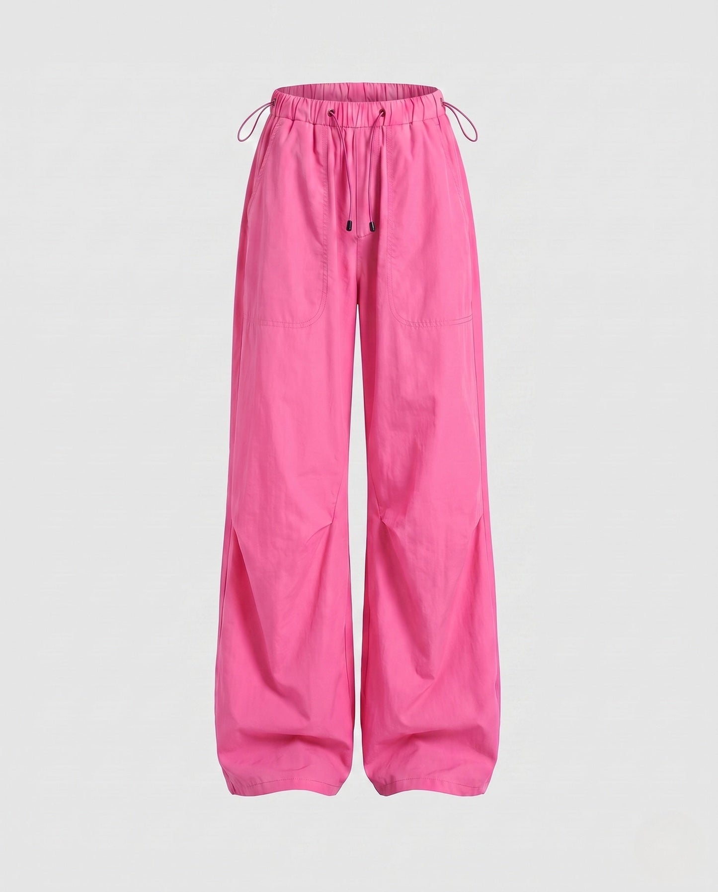 Hot Pink wide leg lounge pants for women.