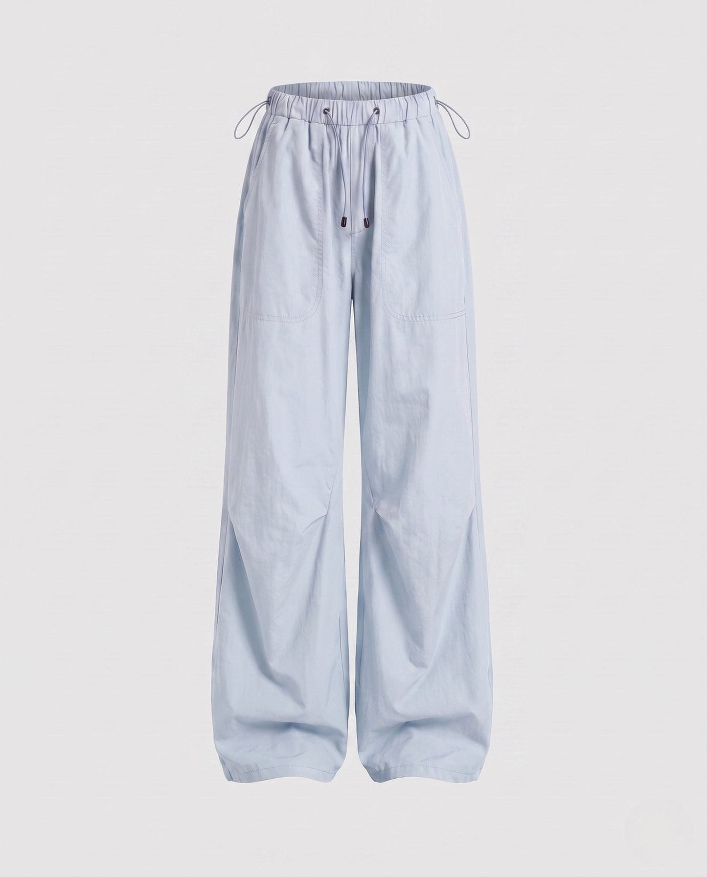 Pale Blue wide leg lounge pants for women.