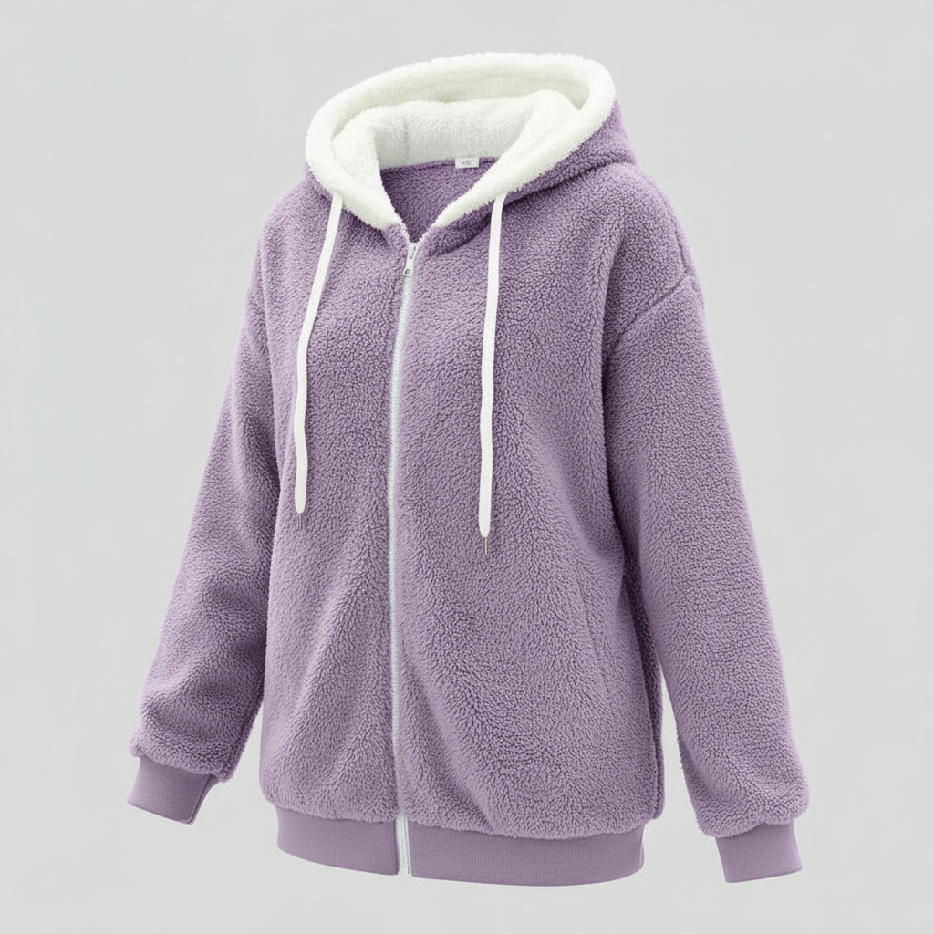 Women's Teddy Sherpa Zip Up Hoodie