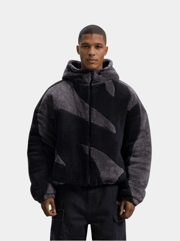 Men's Camo Sherpa Zip Hoodie