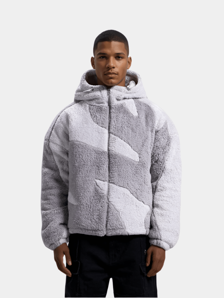 Men's Camo Sherpa Zip Hoodie