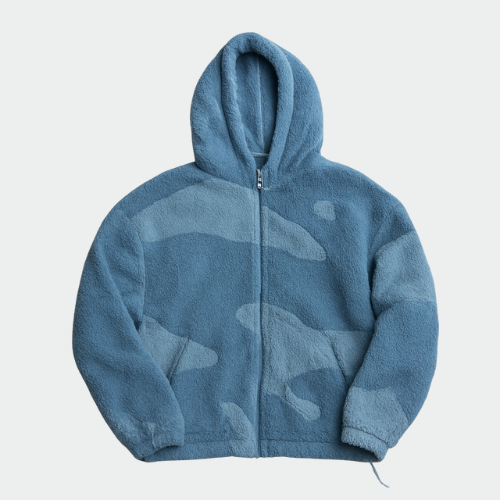 Men's Camo Sherpa Zip Hoodie