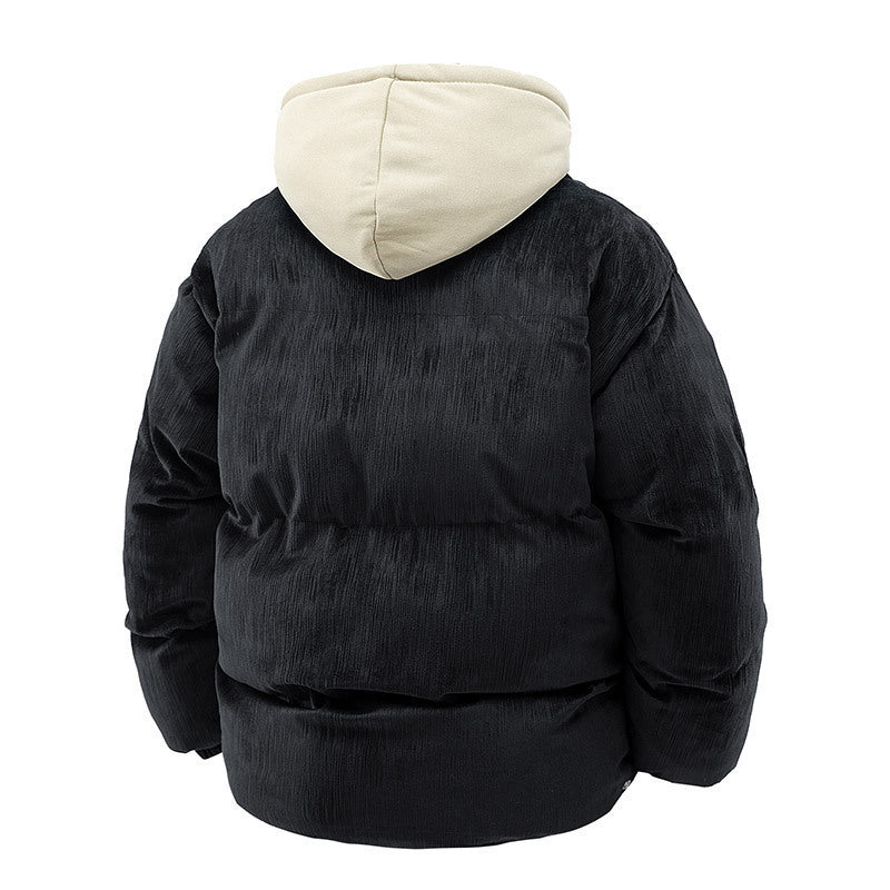 Men's Corduroy Puffer Winter Jacket
