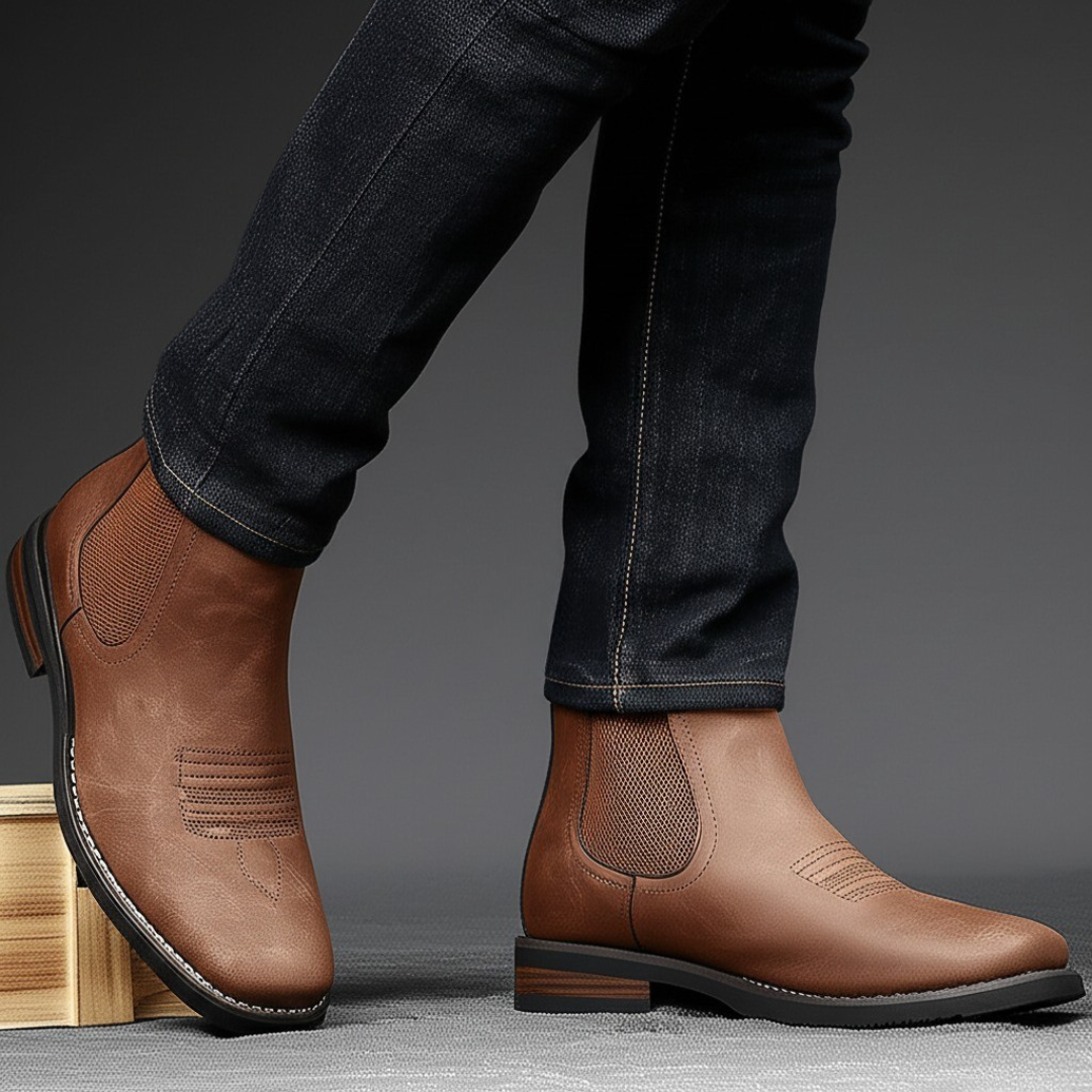 Men's Distressed Chelsea Boots