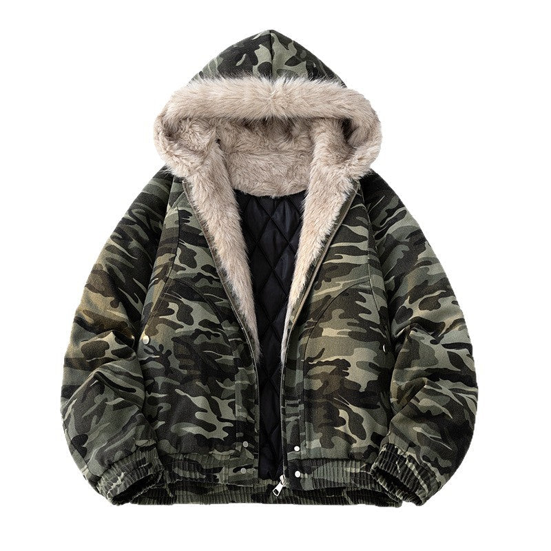 Men's Hooded Bomber Winter Jacket