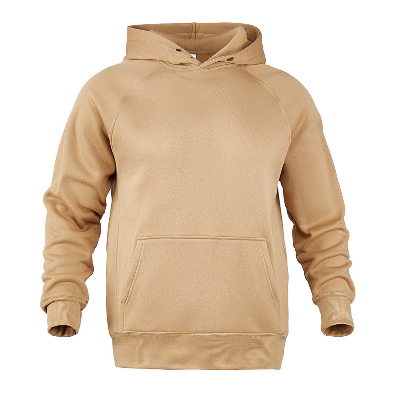 Men's Raglan Sleeve Hoodie in Camel