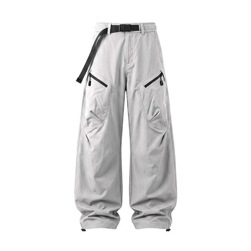 Men's Ripstop Cargo Pants in Light Gray
