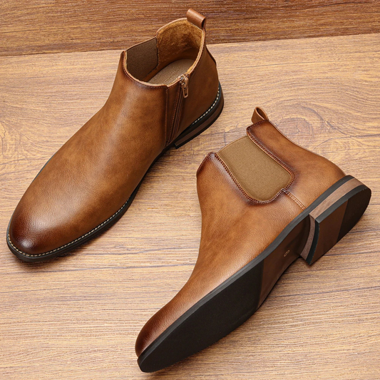 Men's Round Toe Chelsea Boots