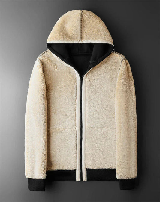 Men's Sherpa Lined Zip Winter Jacket
