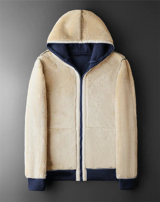 Men's Sherpa Lined Zip Winter Jacket