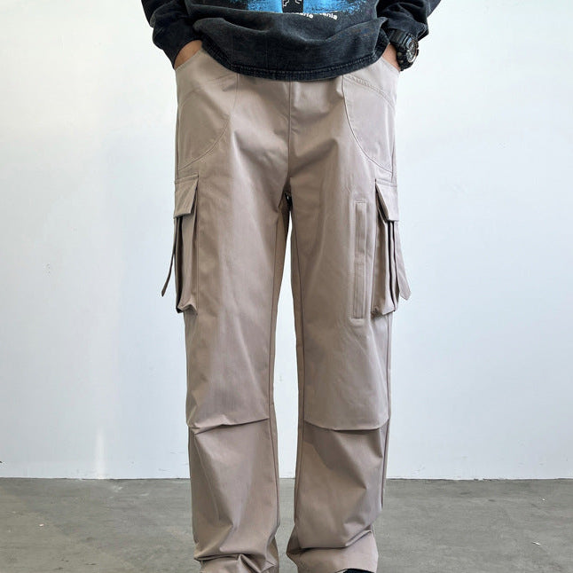 Men's Twill Cargo Pants in Khaki