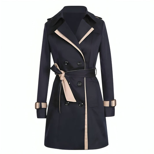 Woman wearing a stylish trench coat