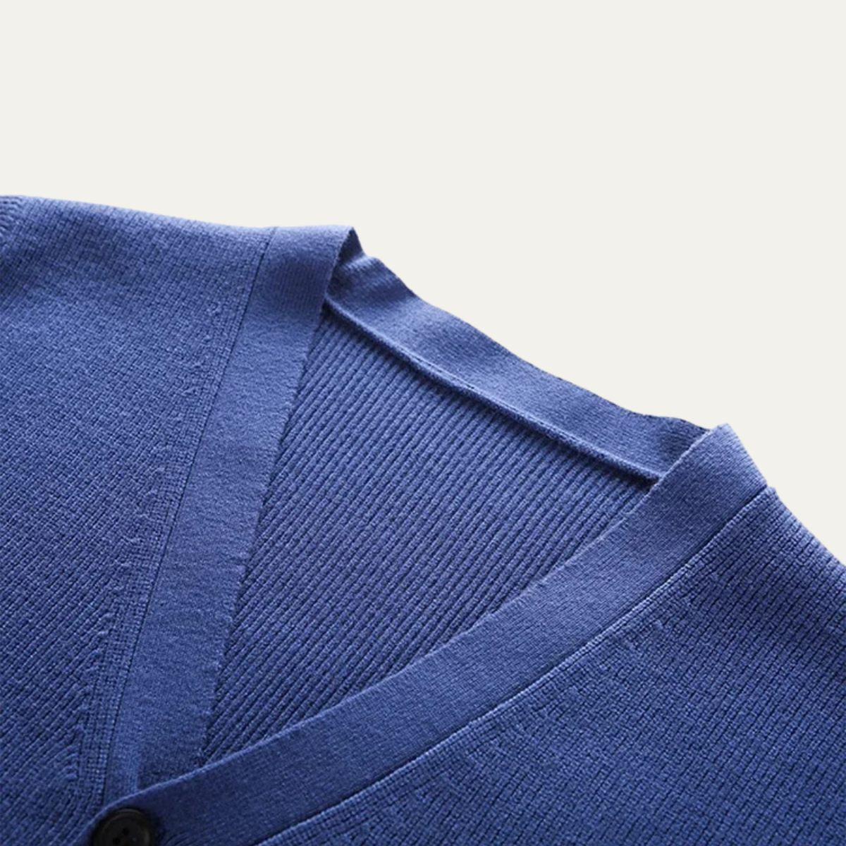 Button Front Sweater Vest for men, detail view.