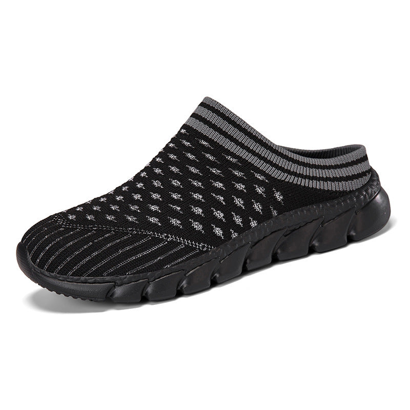 Knitted sock slides