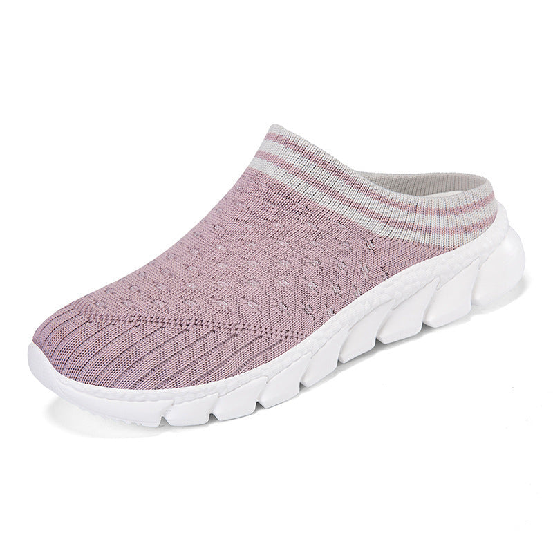 Knitted sock slides