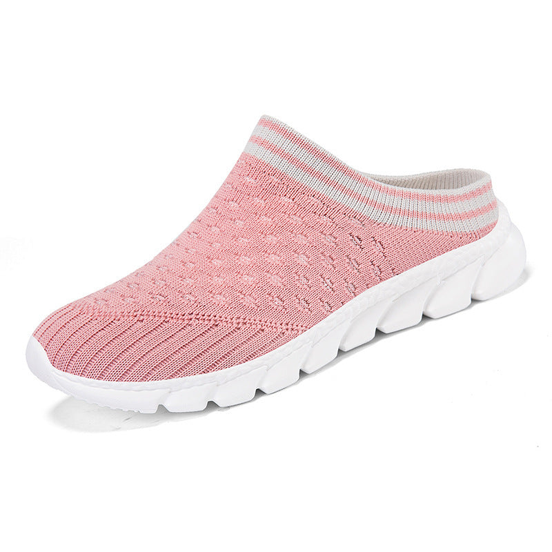 Knitted sock slides