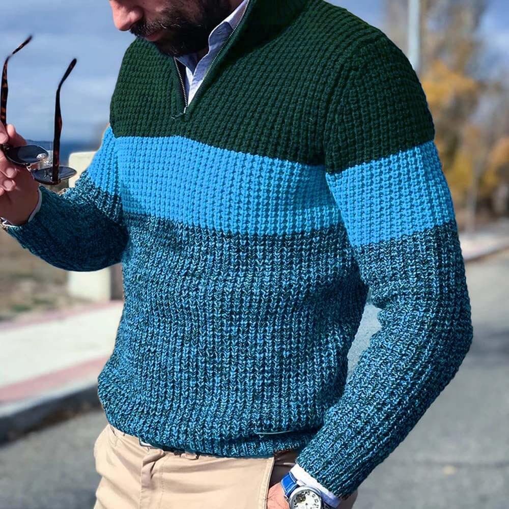 Quarter Zip Sweater for men, detail view.