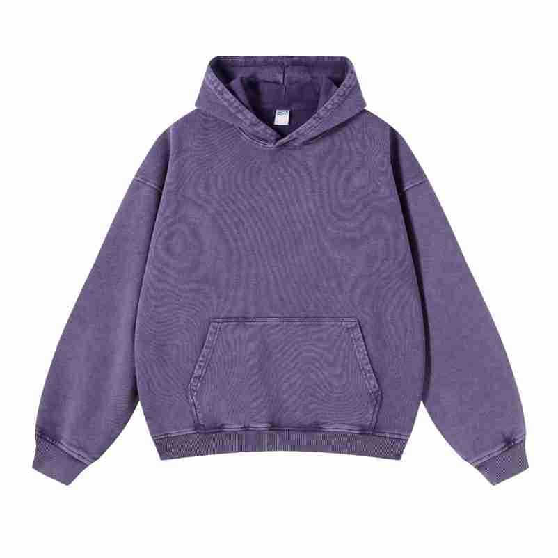 Women's Acid Wash Oversized Hoodie in Acid Wash Purple