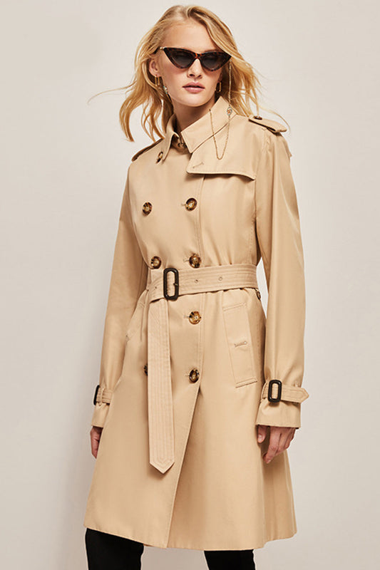 Women's Belted Slim Trench Coat