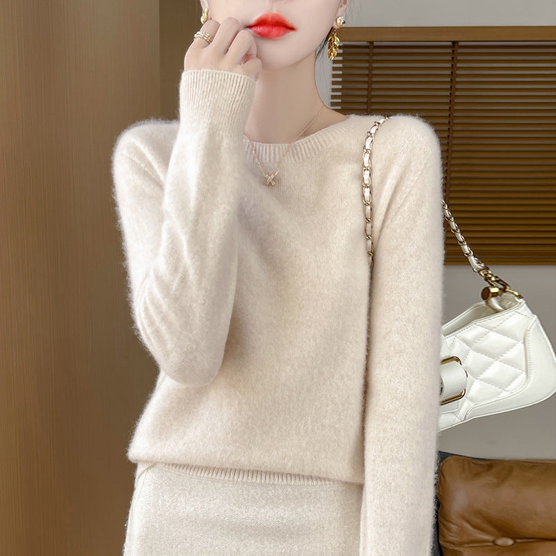 Women's Brushed Knit Sweater in Cream