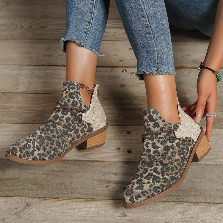 Women's Canvas Ankle Boots