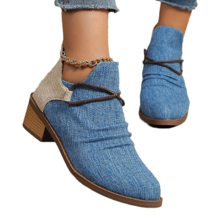 Women's Canvas Ankle Boots
