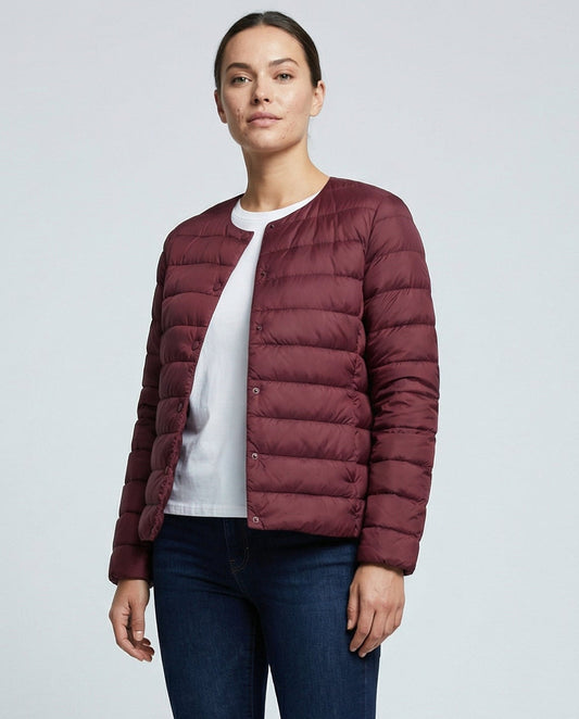 Women's Collarless Down Jacket