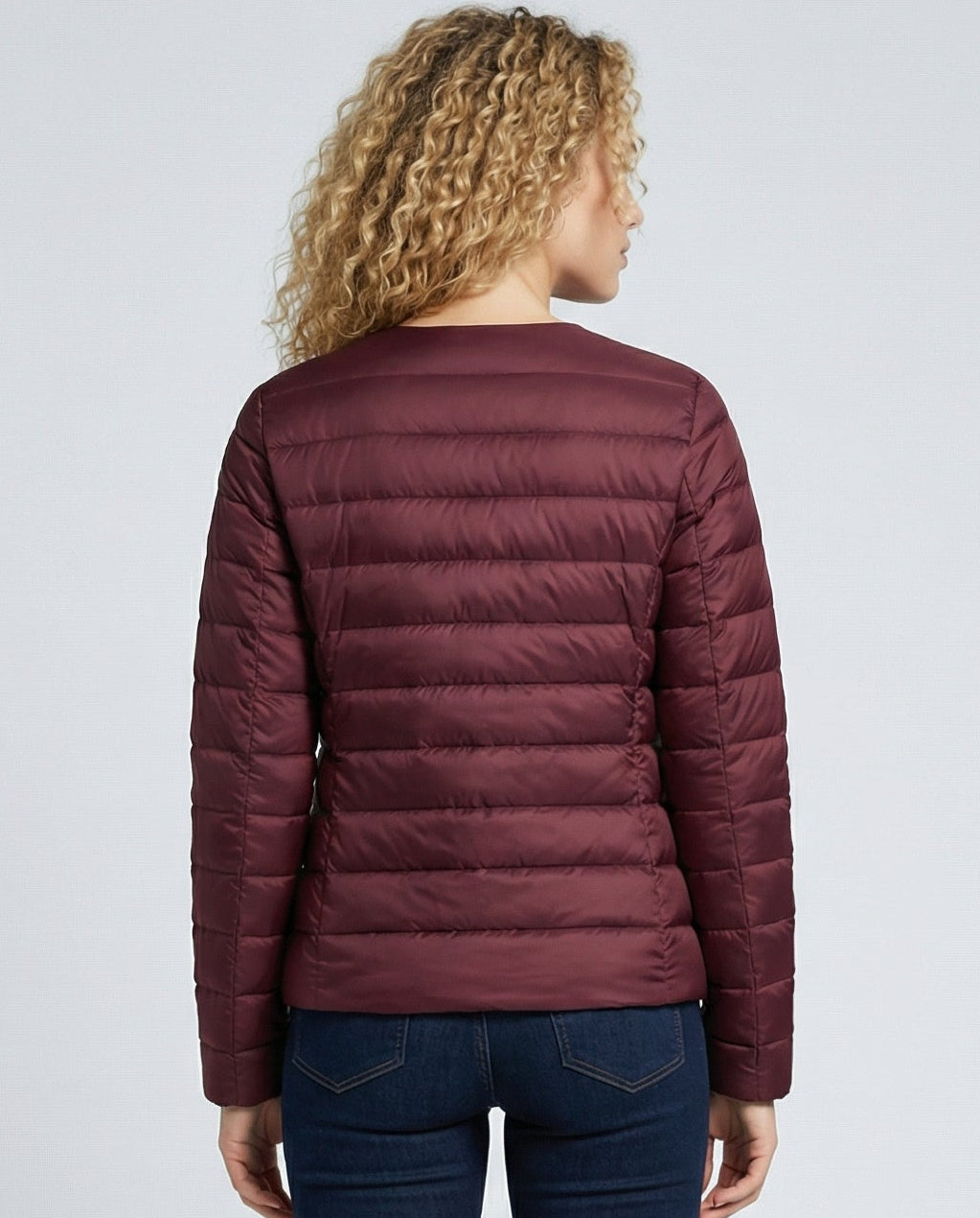Women's Collarless Down Jacket