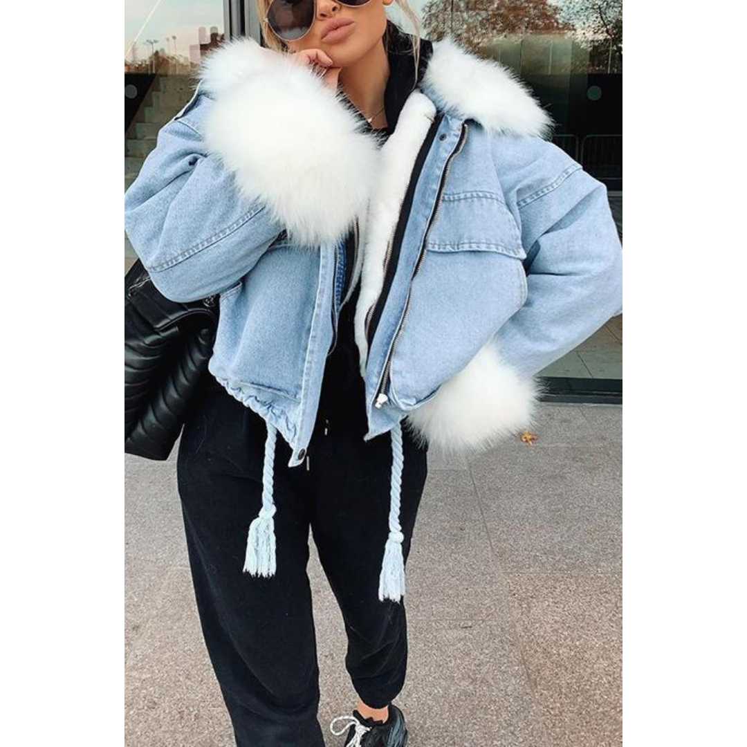 Women's Denim Winter Jacket