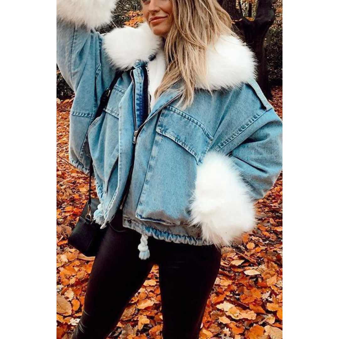 Women's Denim Winter Jacket
