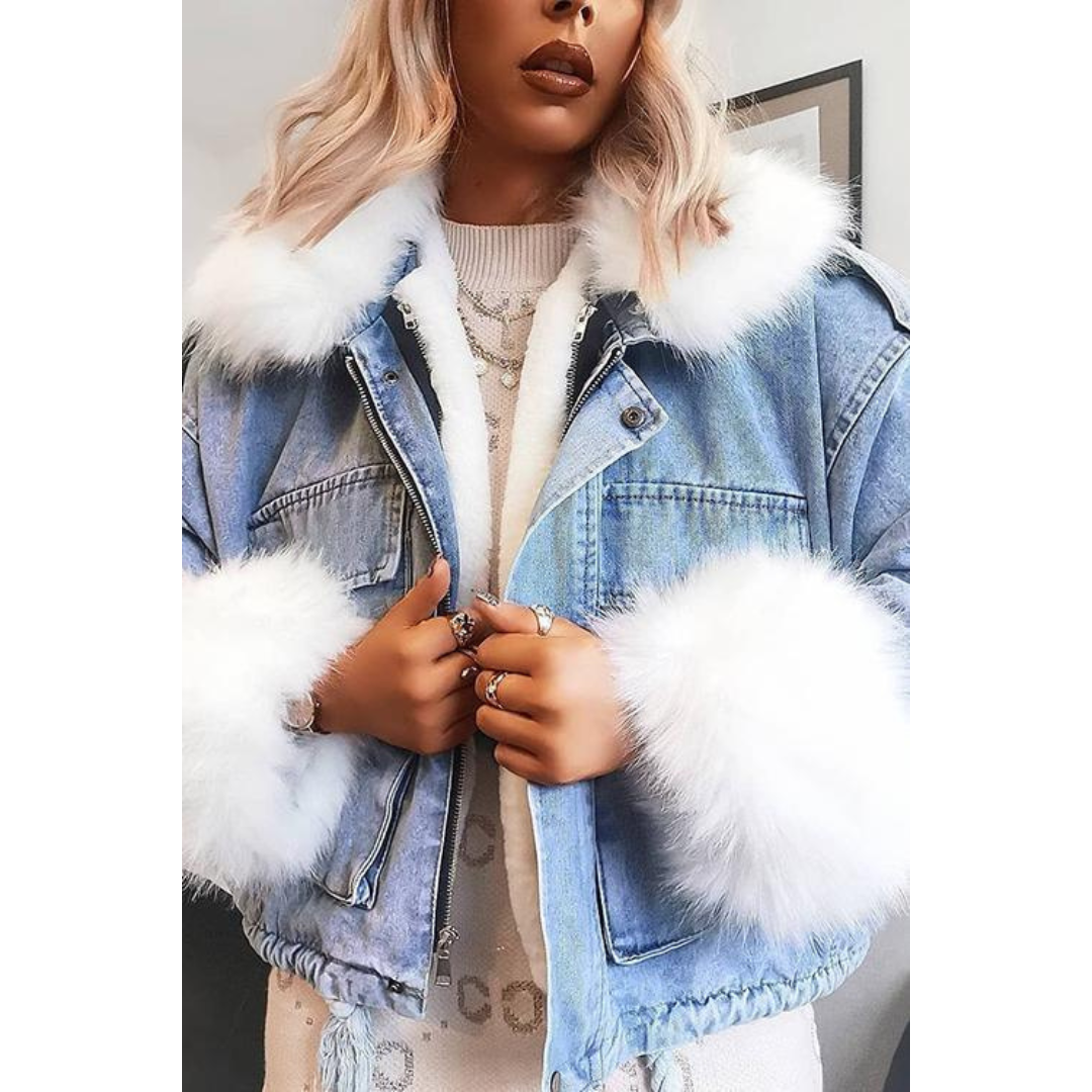 Women's Denim Winter Jacket